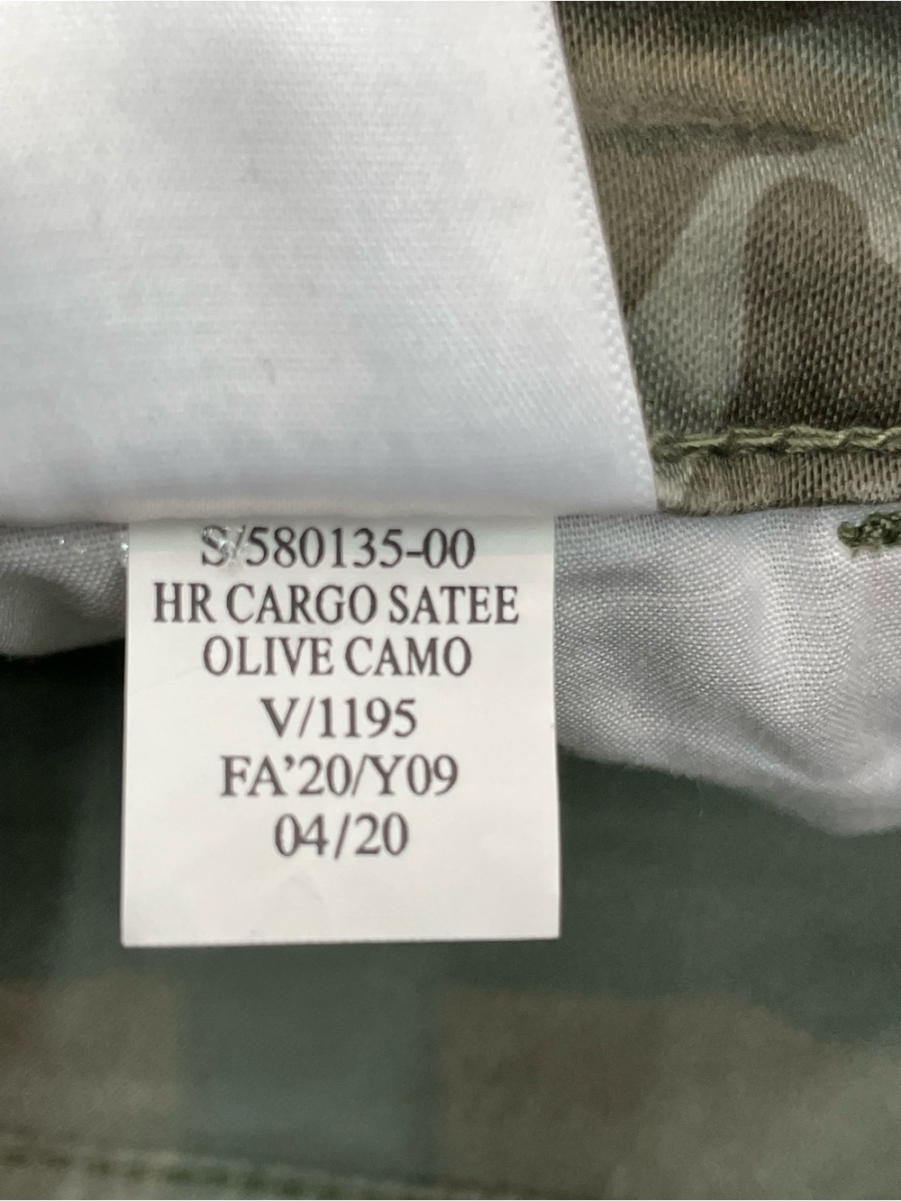 Old Navy Y2K RockStar Super Skinny High Rise Pants - sz 2 Cargo Army Camo Olive - Picture 9 of 9